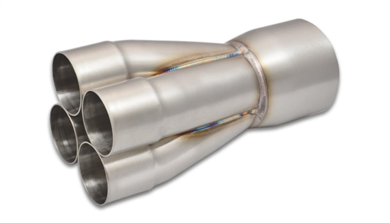 Vibrant 4-1 SS Merge Collectors (2-1/4in Inlet Slipover ID 4in Merge Outlet OD) - Sold Individually - Racecraft Industries