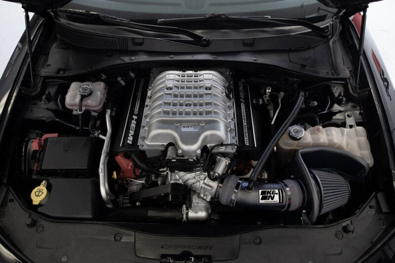 K&N 17-23 Dodge Charger/Challenger Hellcat SC 6.2L V8 DRYFLOW Performance Air Intake System - Racecraft Industries