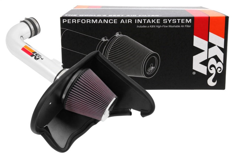 K&N 16-17 Chevy Camaro 3.6L Silver Typhoon Short Ram Intake - Racecraft Industries