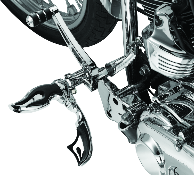 Kuryakyn Flamin Switchblade With Male Mount Adapter Chrome - Racecraft Industries