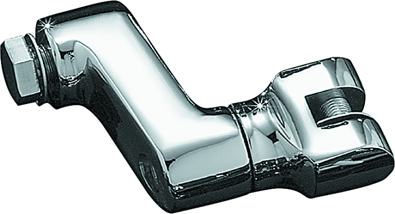 Kuryakyn Offset Peg Mount With 1/2in-13 Mount Bolts Chrome (Pair) - Racecraft Industries