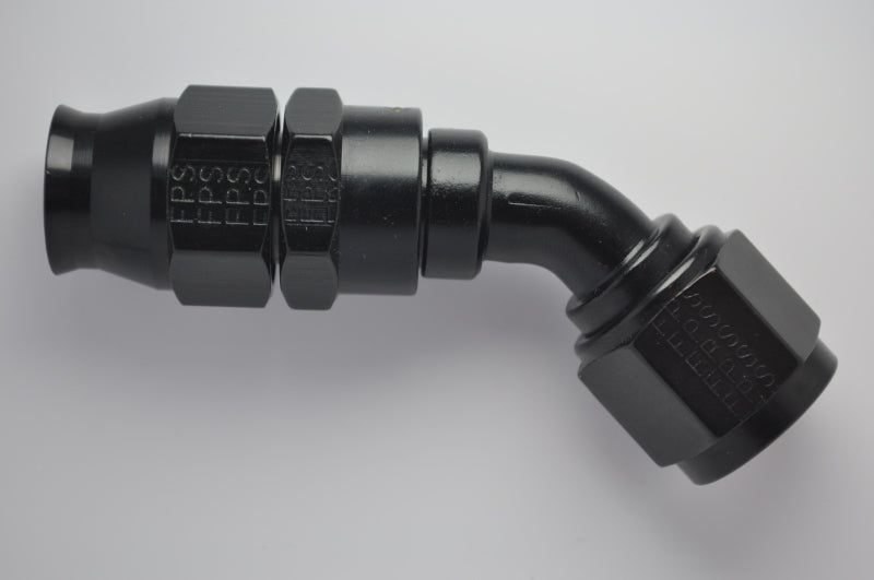 Fragola -10AN Real Street x 45 Degree Hose End Black For PTFE Hose - Racecraft Industries