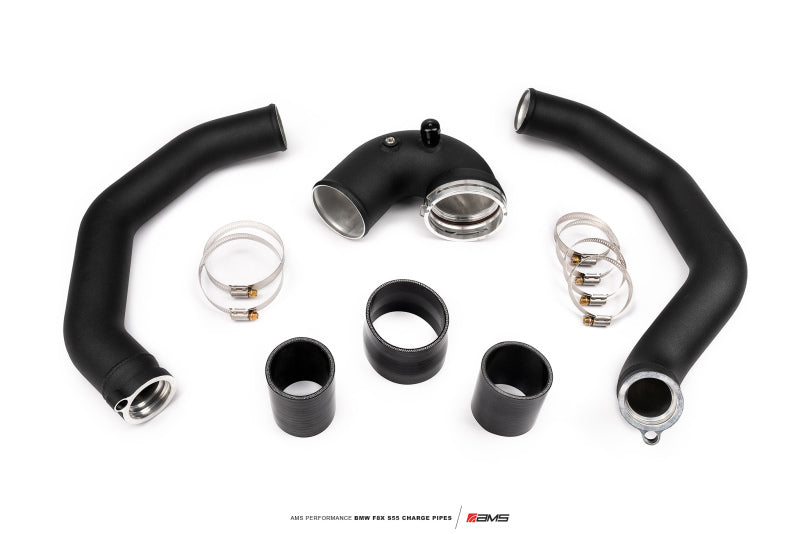 AMS Performance 15-18 BMW M3 / 15-20 BMW M4 w/ S55 3.0L Turbo Engine Charge Pipes - Racecraft Industries