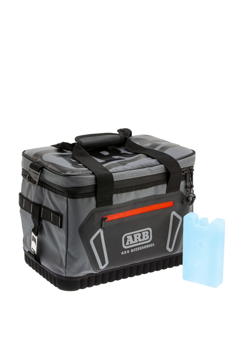 ARB Cooler Bag Charcoal w/ Red Highlights 15in L x 11in W x 9in H Holds 22 Cans - Racecraft Industries