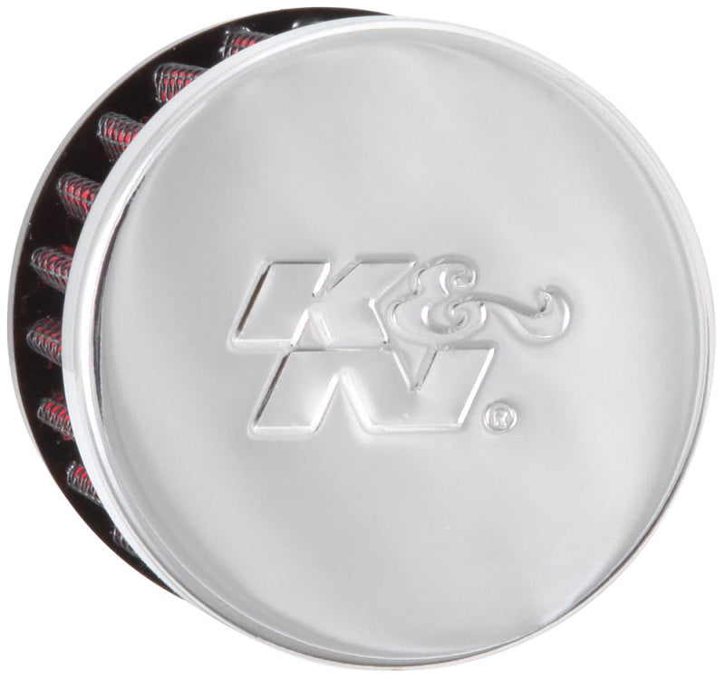 K&N 3/4 inch ID 2 inch OD 1.5 inch H Clamp On Crankcase Vent Filter - Racecraft Industries