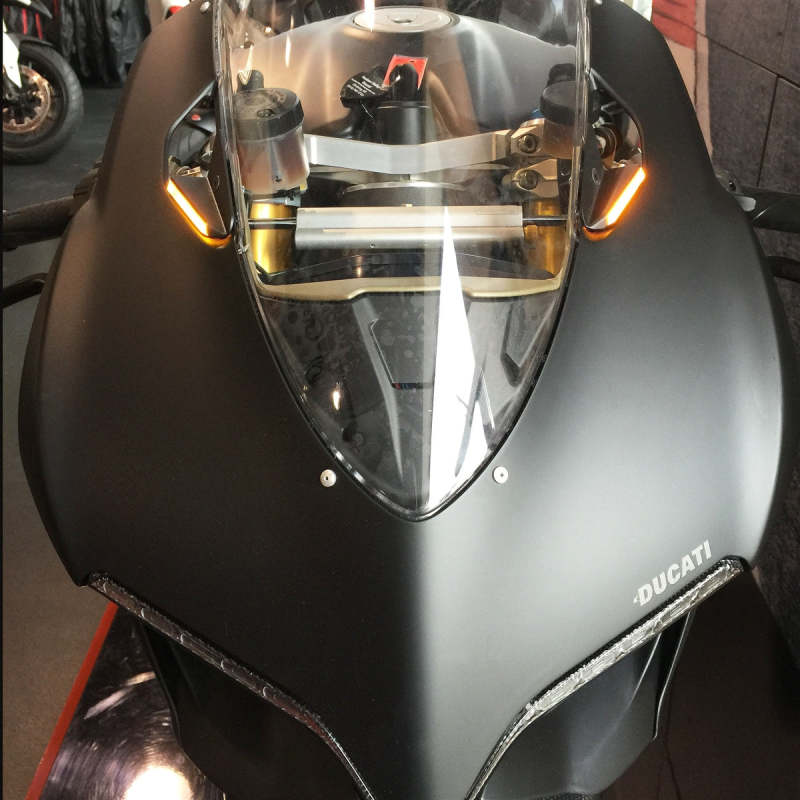 New Rage Cycles 11-14 Ducati 1199 Panigale Mirror Block Off Turn Signals - Racecraft Industries