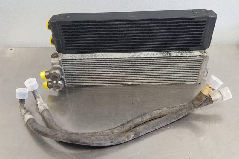 CSF Universal Dual-Pass Oil Cooler (RS Style) - M22 x 1.5 - 24in L x 5.75in H x 2.16in W - Racecraft Industries