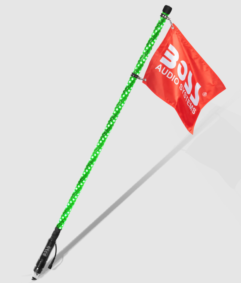Boss Audio Systems ATV Whip Antenna/ 48 inch/ Multicolor/ IP67 Weatherproof - Racecraft Industries