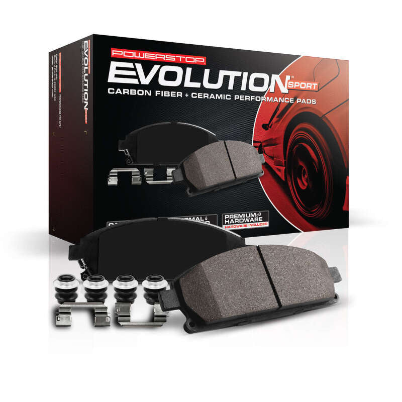 Power Stop 16-19 Cadillac ATS Rear Z23 Evolution Sport Brake Pads w/Hardware - Racecraft Industries