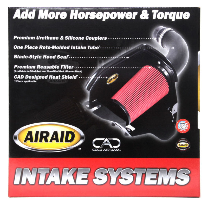 Airaid 06-10 Dodge Charger / 08 Magnum SRT8 6.1L Hemi CAD Intake System w/ Tube (Oiled / Red Media) - Racecraft Industries