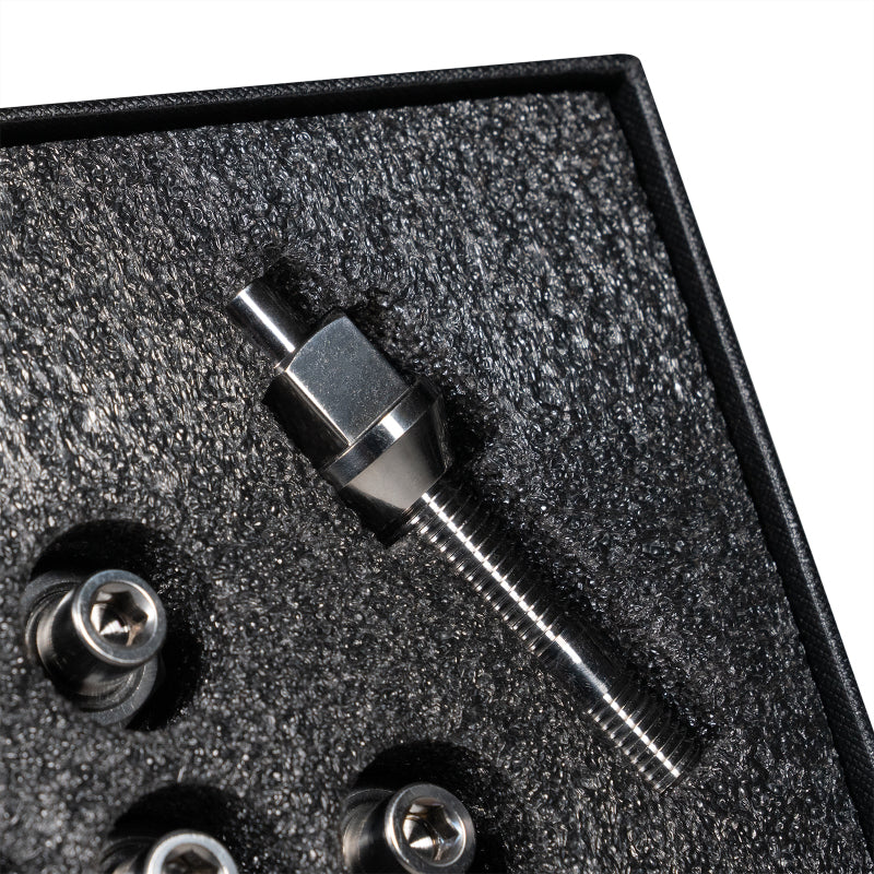 Wheel Mate Titanium Wheel Stud Conversion (Raw Ti) - M14x1.25 to M14x1.5 - 74mm - 60deg Lug Nut - Racecraft Industries