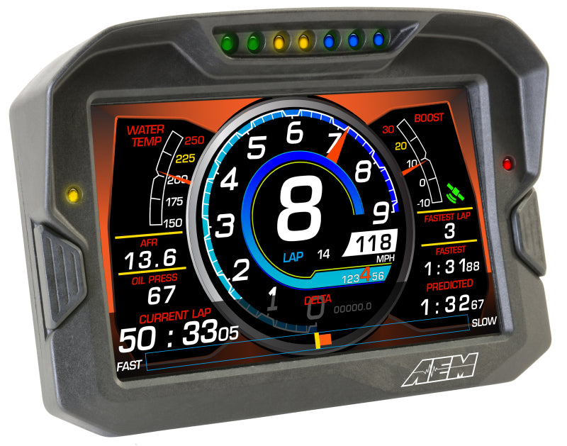 AEM CD-7 Logging GPS Enabled Race Dash Carbon Fiber Digital Display w/o VDM (CAN Input Only) - Racecraft Industries