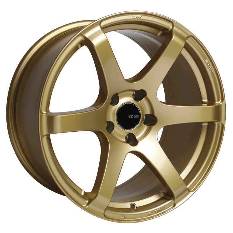 Enkei T6S 17x8 45mm Offset 5x100 Bolt Pattern 72.6 Bore Gold Wheel - Racecraft Industries