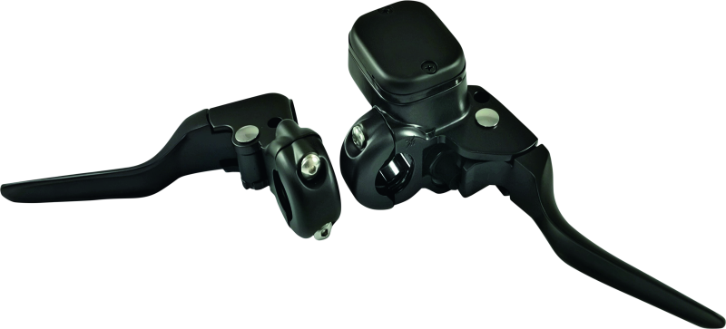 Bikers Choice Black 11/16 Bore Custom Handlebar Control Kit 1 Inch Bar Cable Clutch No Switches - Racecraft Industries