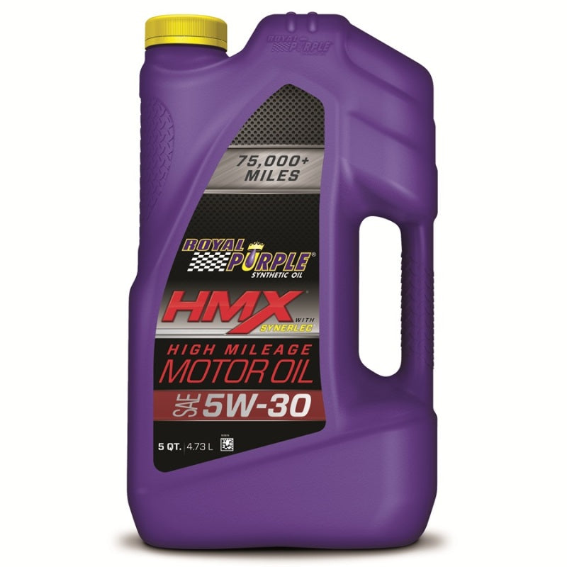 Royal Purple HMX Premium Synthetic High Mileage 5W-30 Motor Oil - 5 Quart - Racecraft Industries