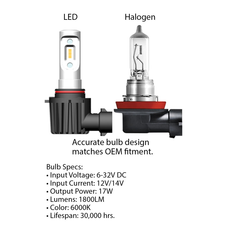 Oracle H7 - VSeries LED Headlight Bulb Conversion Kit - 6000K SEE WARRANTY - Racecraft Industries