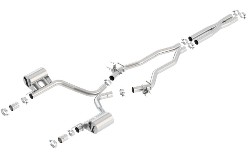 Borla 15-16 Dodge Charger SRT 392 6.4L No Tip Single Split Rear Exit ATAK w/ Valves Exhaust - Racecraft Industries
