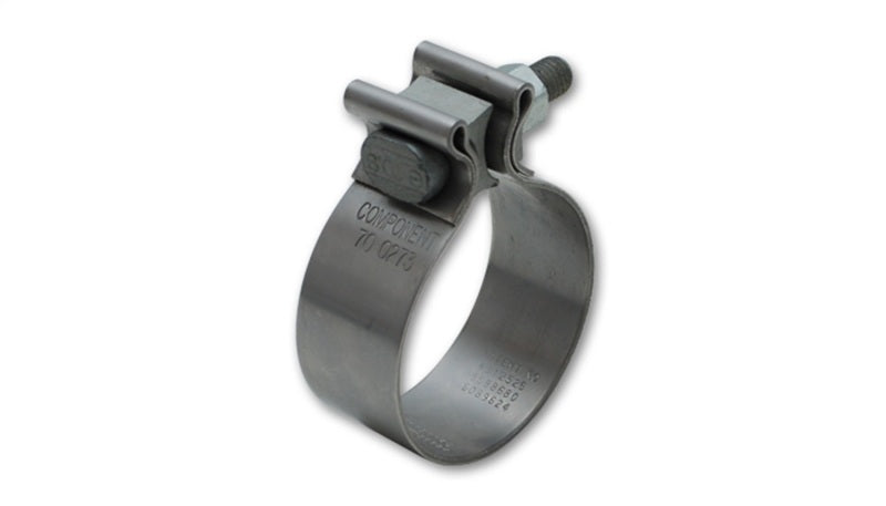 Vibrant SS Accuseal Exhaust Seal Clamp for 2.25in OD Tubing (1in wide band) - Racecraft Industries