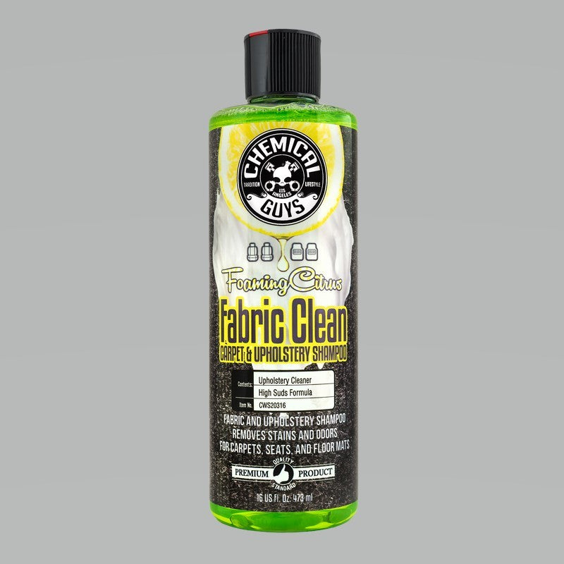 Chemical Guys Foaming Fabric Clean Carpet/Upholstery Shampoo & Odor Eliminator - 16oz - Racecraft Industries