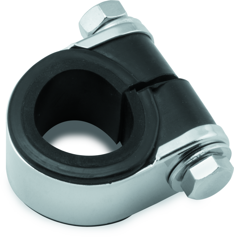 Bikers Choice Chrome Handlebar Gauge Clamp Universal Custom - Racecraft Industries