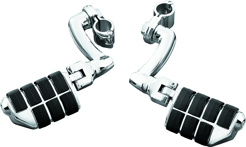 Kuryakyn Longhorn Offset Dually ISO Peg With 1-1/4in Clamp Chrome - Racecraft Industries