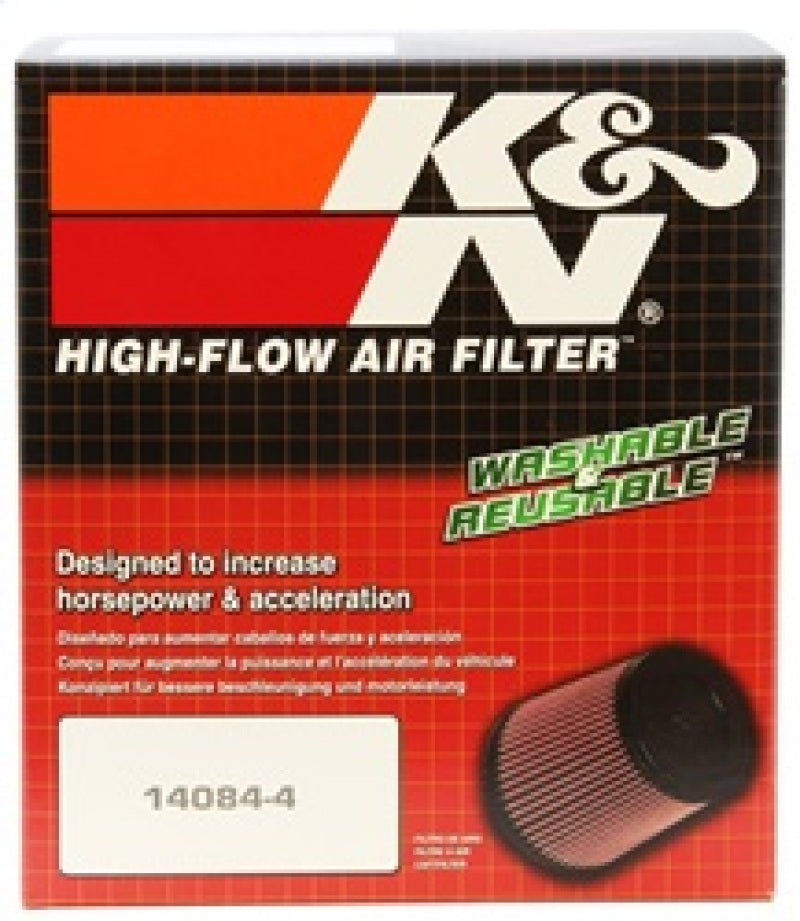 K&N Universal Rubber Filter 3 inch Flange 5 inch OD 5 inch Height - Racecraft Industries