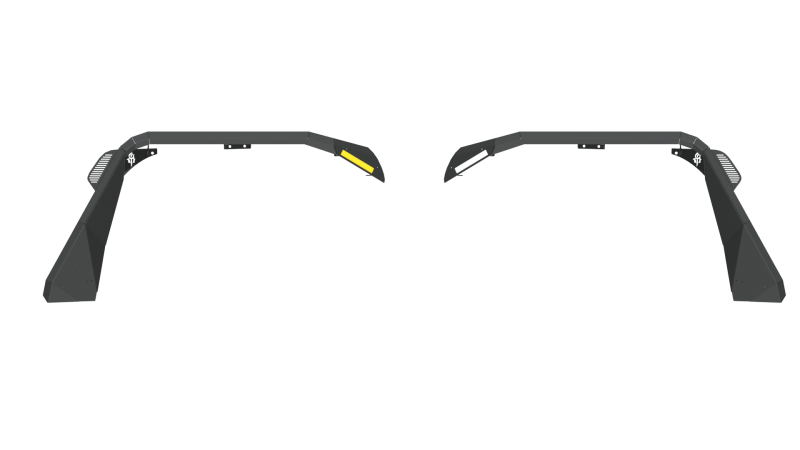 Road Armor 18-20 Jeep Wrangler JL Stealth Front Fender Flare w/Switchback LED DRL - Tex Blk - Racecraft Industries