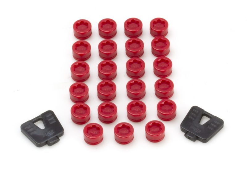 Wheel Mate SR45R Caps Set of 20 - Red - Racecraft Industries
