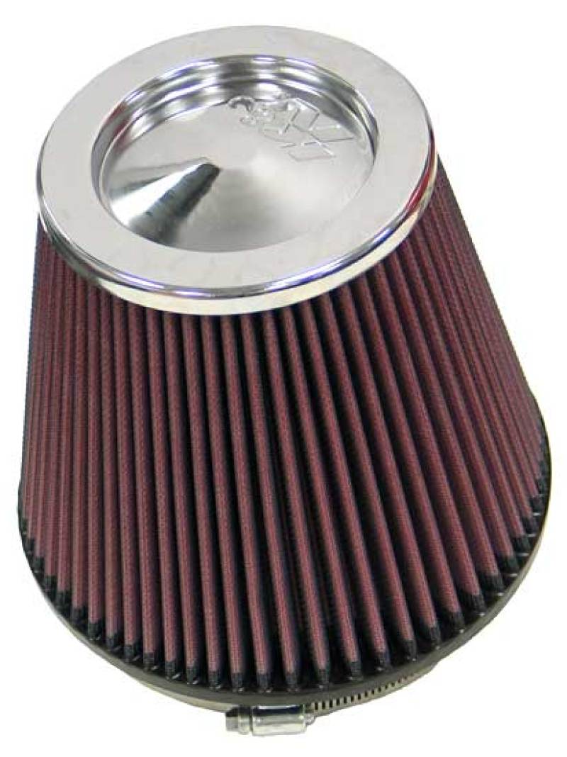 K&N Round Tapered Universal Air Filter 6in Flange ID x 7.5in Base OD x 5in Top OD x 6.5in Height - Racecraft Industries