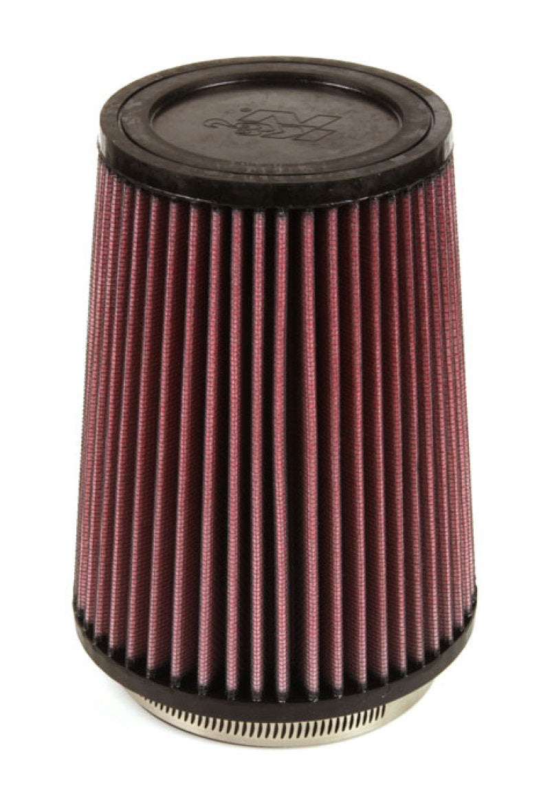 K&N Filter Universal Rubber Filter 4 inch Flange 5 3/8 inch Base 4 3/8 inch Top 7 inch Height - Racecraft Industries