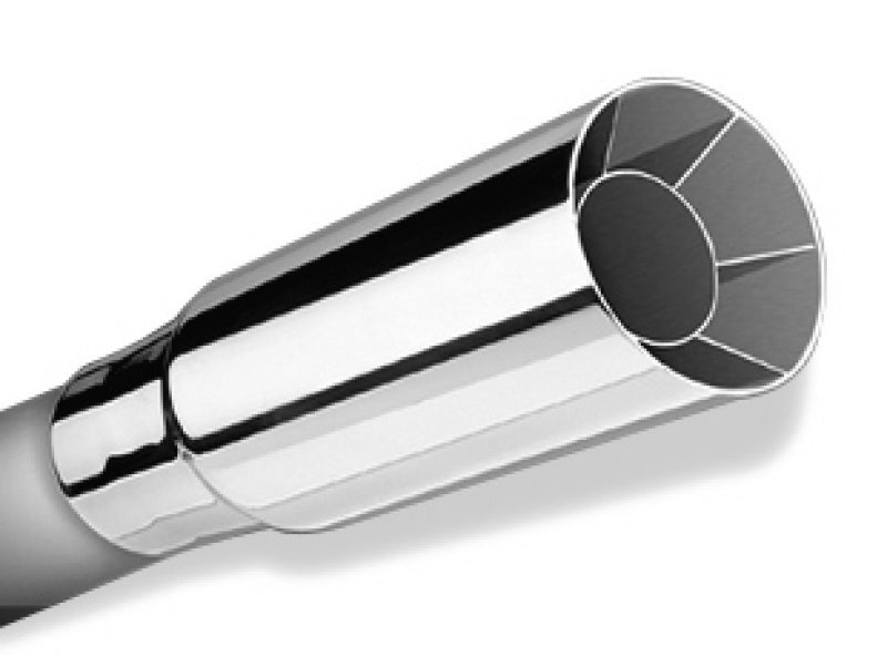 Borla Universal Polished Tip Single Round Intercooled (inlet 2in. Outlet 2 1/2in) - Racecraft Industries