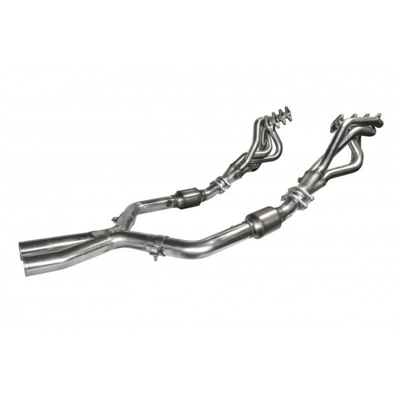 Kooks 05-10 Ford Mustang GT Manual 1 5/8in x 2 1/2in SS Long Tube Headers and OEM Catted SS X Pipe - Racecraft Industries