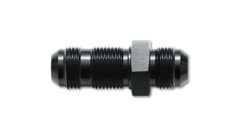 Vibrant -4AN Flare Straight Bulkhead Adapter Fitting - Aluminum - Racecraft Industries