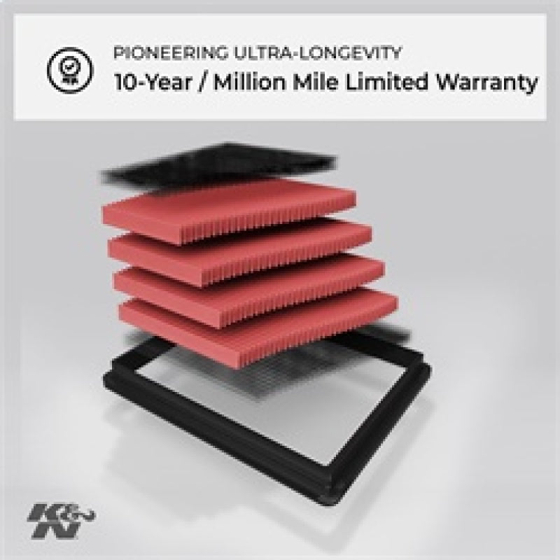 K&N Replacement Air Filter for 11 -12 Honda Odyssey 3.5L V6 - Racecraft Industries