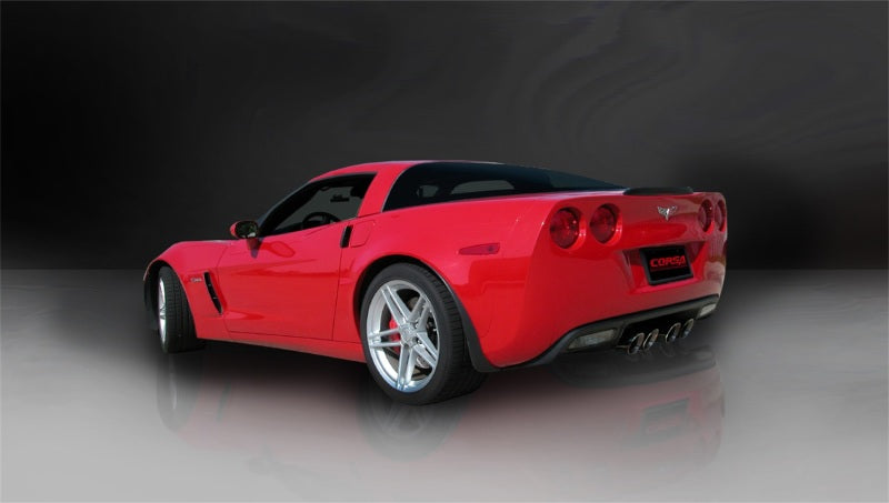 Corsa 2006-2013 Chevrolet Corvette C6 Z06 7.0L V8 Black Sport Axle-Back Exhaust - Racecraft Industries
