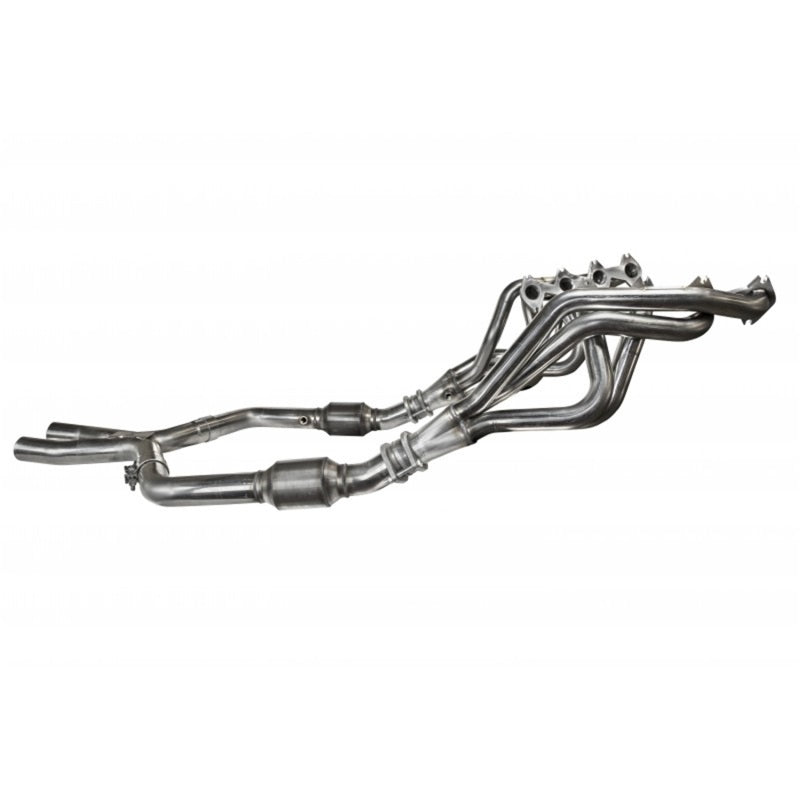 Kooks 05-10 Ford Mustang GT Manual 1 5/8in x 2 1/2in SS Long Tube Headers and OEM Catted SS X Pipe - Racecraft Industries