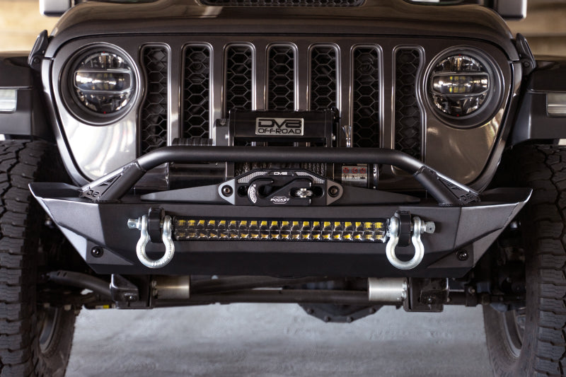 DV8 Offroad 07-23 Jeep Wrangler JK/JL & Gladiator JT FS-1 Series Stubby Front Bumper - Racecraft Industries