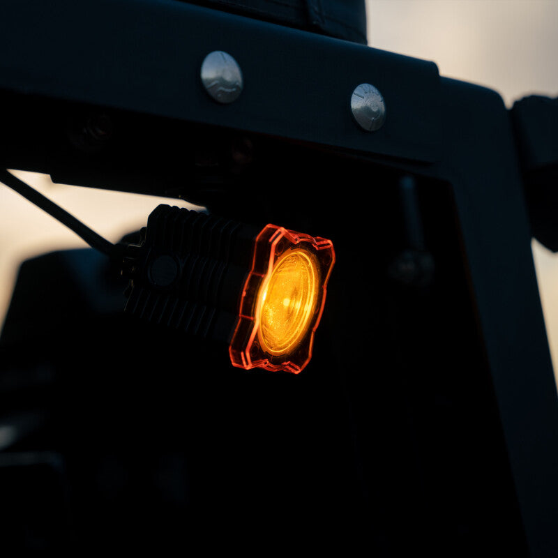 KC HiLiTES FLEX ERA 1 Single Light Shield ONLY (Amber) - Racecraft Industries