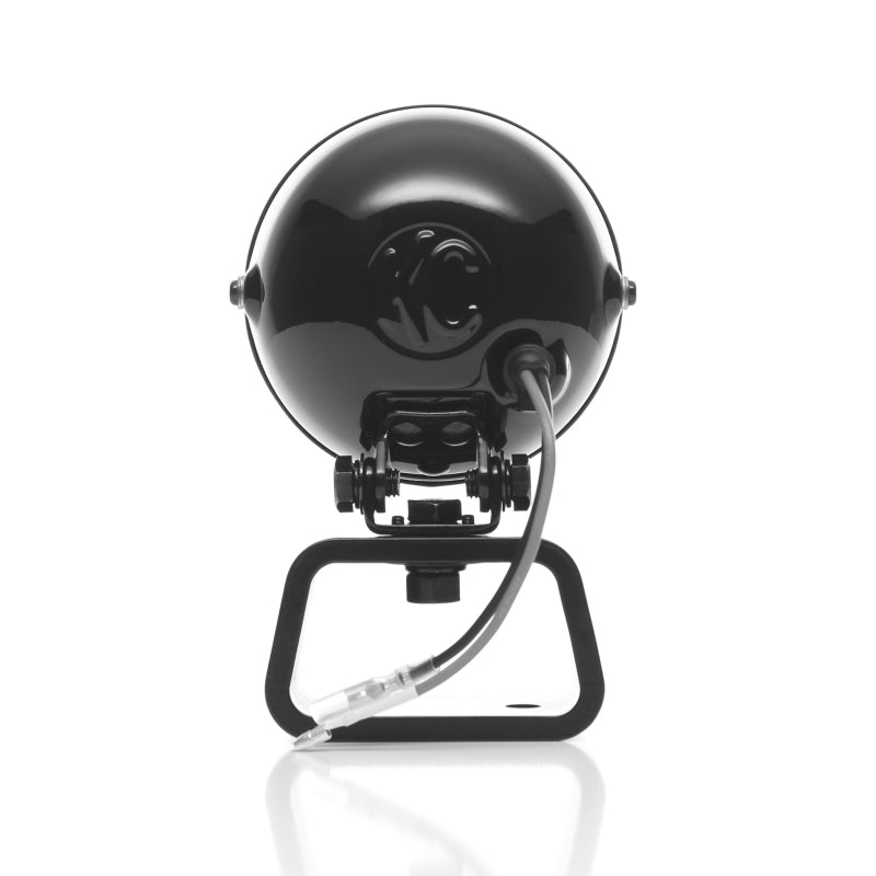 KC HiLiTES Rally 400 4in. Round Halogen Light 55w Spread Beam (Pair Pack System) - Black - Racecraft Industries
