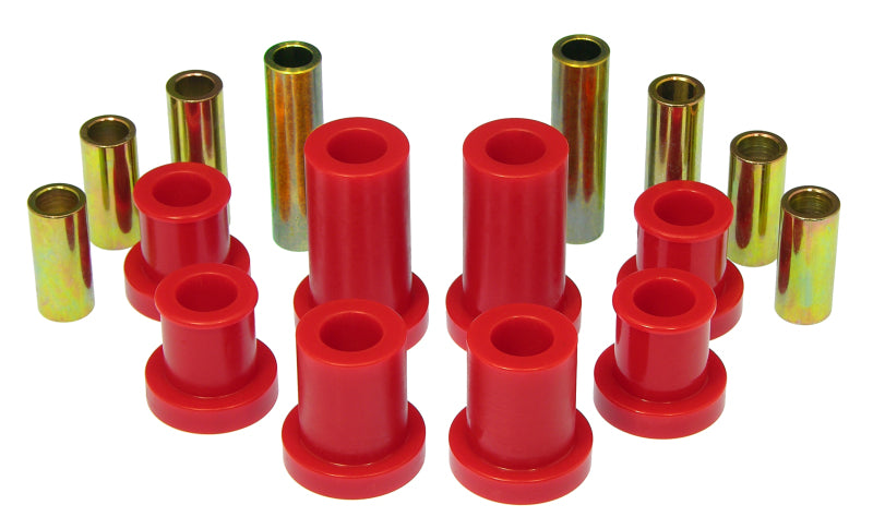 Prothane 07-14 Chevy Silverado 2/4wd Upper/Lower Front Control Arm Bushings - Red - Racecraft Industries