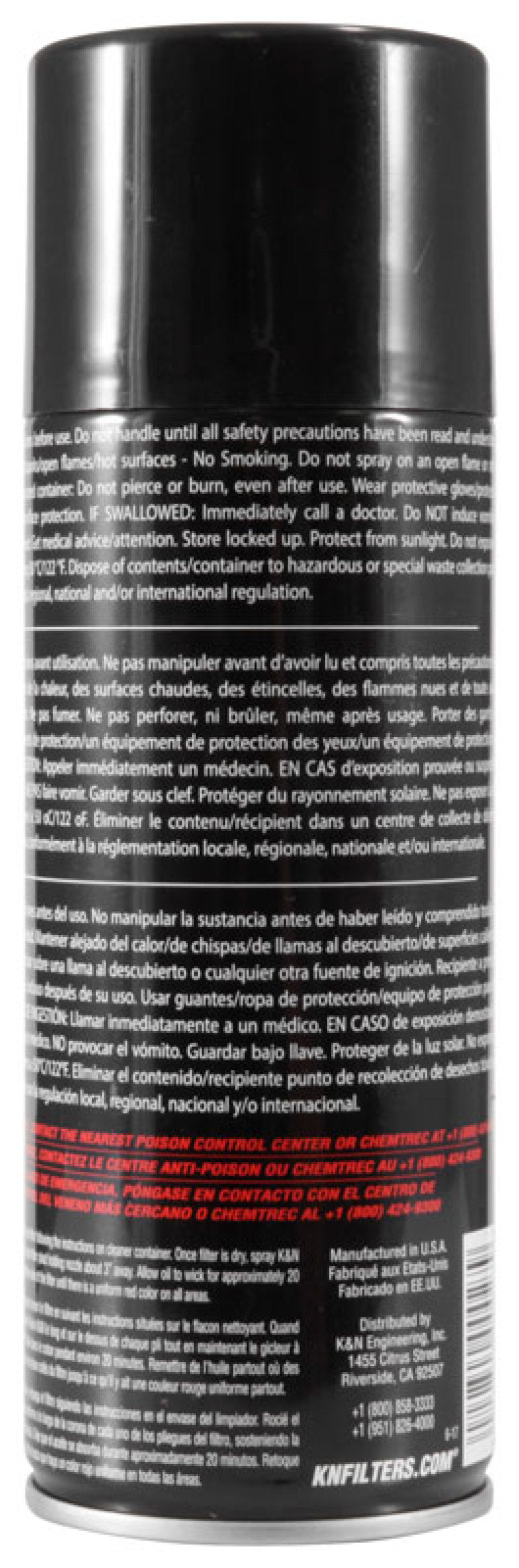 K&N 12.25 oz. Aerosol Air Filter Oil - Racecraft Industries
