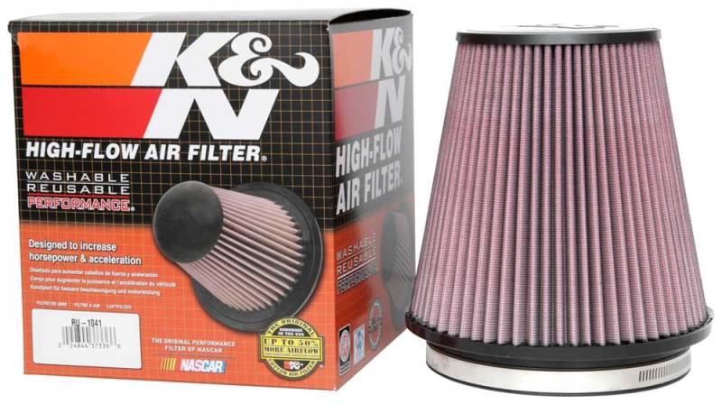 K&N Universal Clamp-On Air Filter 6in FLG / 7-1/2in B / 5in T / 7-1/2in H - Racecraft Industries