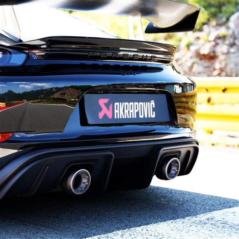 Akrapovic 2020+ Porsche Cayman GT4 (718) Tail Pipe Set (Titanium) - Racecraft Industries
