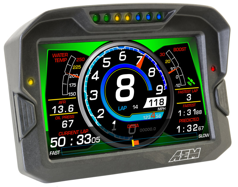 AEM CD-7 Logging GPS Enabled Race Dash Carbon Fiber Digital Display w/o VDM (CAN Input Only) - Racecraft Industries
