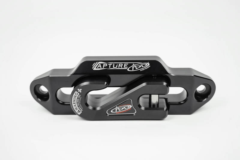 Addictive Desert Designs 1-5/16in Winch Fairlead Plate w/ Recessed Round End Hook - Black - Racecraft Industries