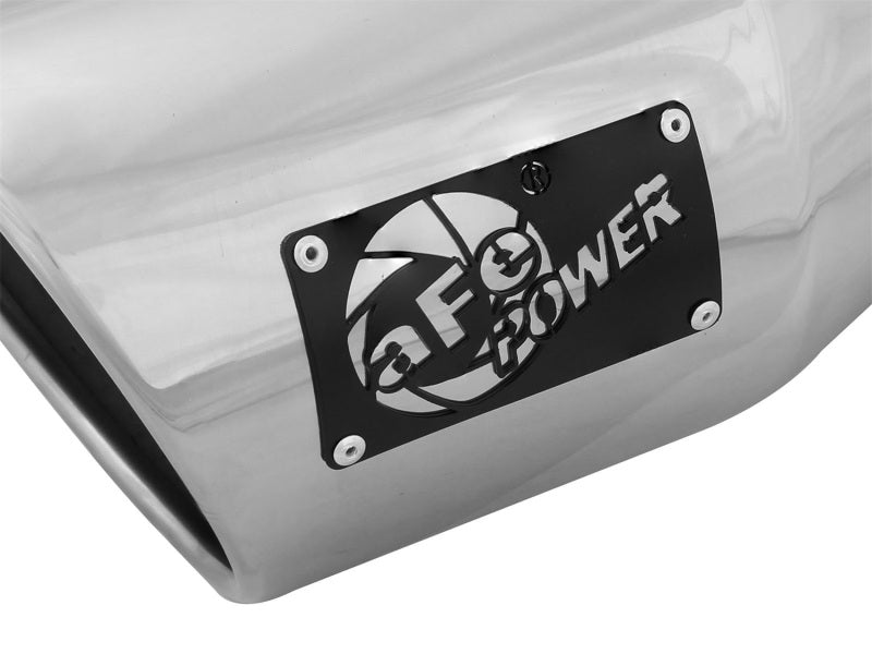 aFe Diesel Exhaust Tip Bolt On Black 5in Inlet x 7in Outlet x 12in - Right - Racecraft Industries