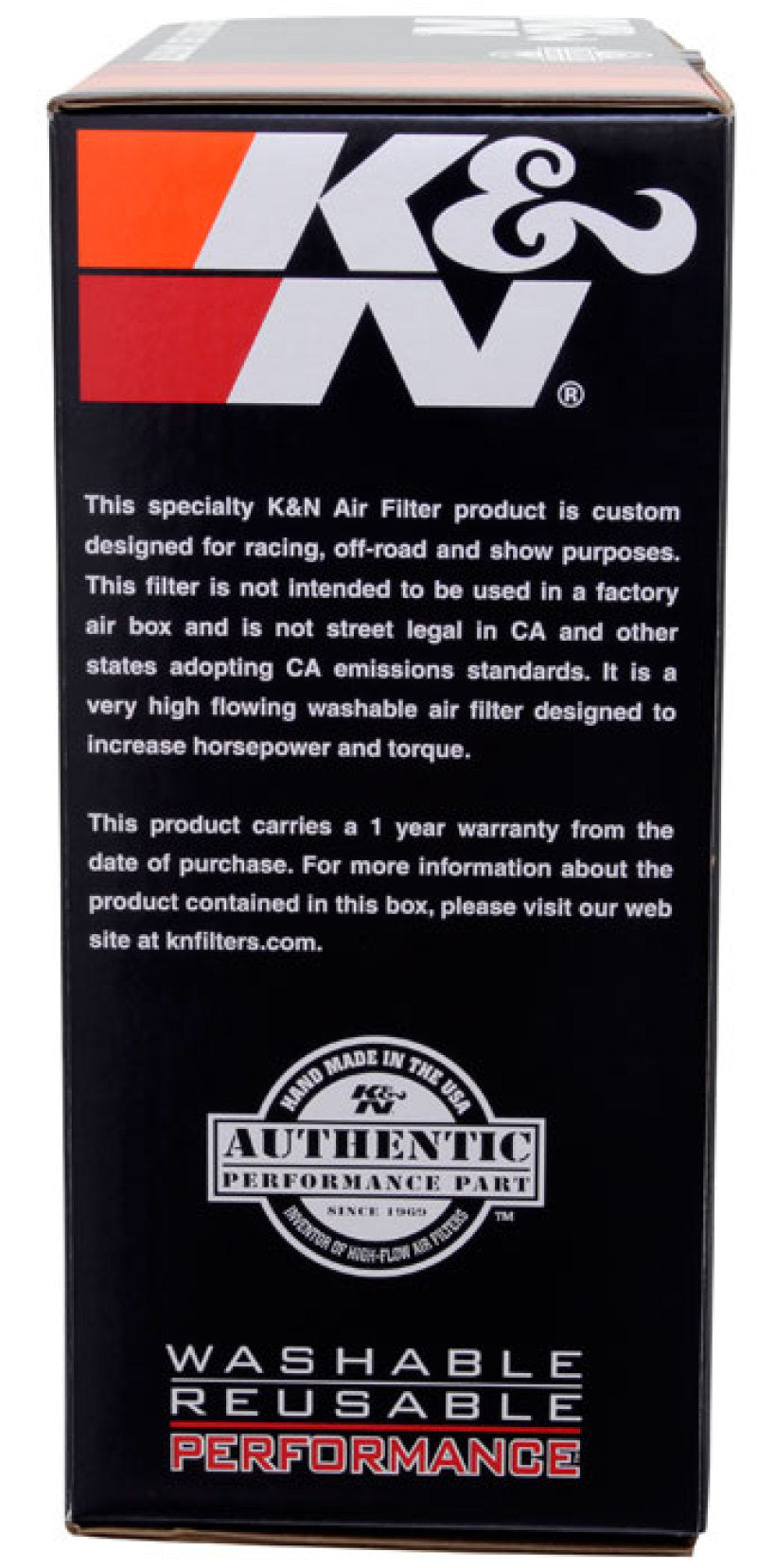 K&N Round Air Filter Assembly 5.25in ID / 5in Height / 5.125in Neck Flange / 1 1/4in Drop Base - Racecraft Industries