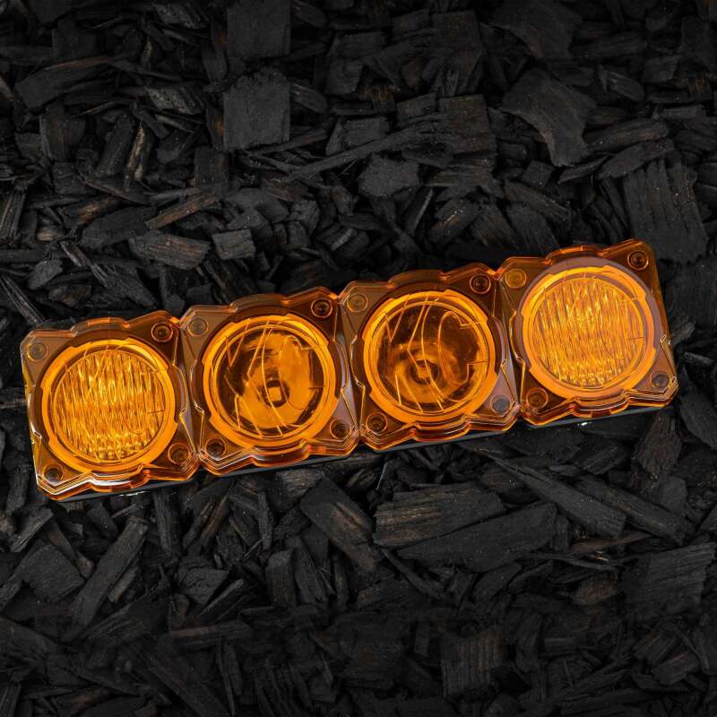 KC HiLiTES FLEX ERA LED Light Bar 10in. Light Shield - Amber (SHIELD ONLY) - Racecraft Industries