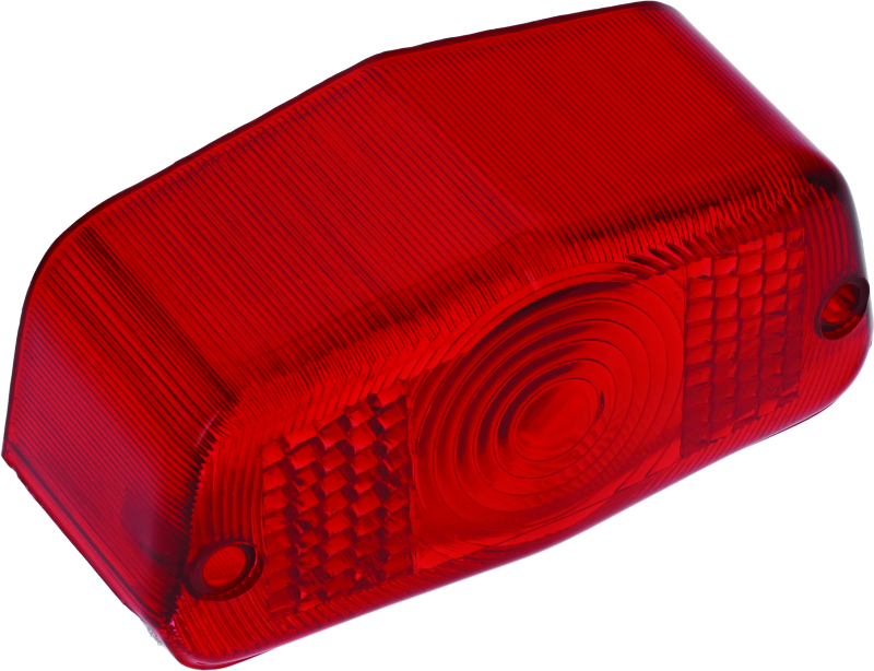 Bikers Choice Small Custom Tail Lamp Lamp Replacement Lens Lucas Style Red - Racecraft Industries