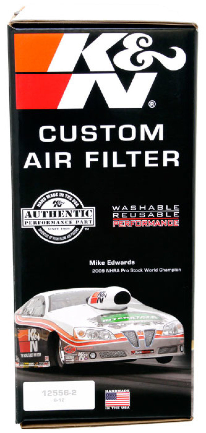 K&N Round Air Filter Assembly 5.25in ID / 5in Height / 5.125in Neck Flange / 1 1/4in Drop Base - Racecraft Industries